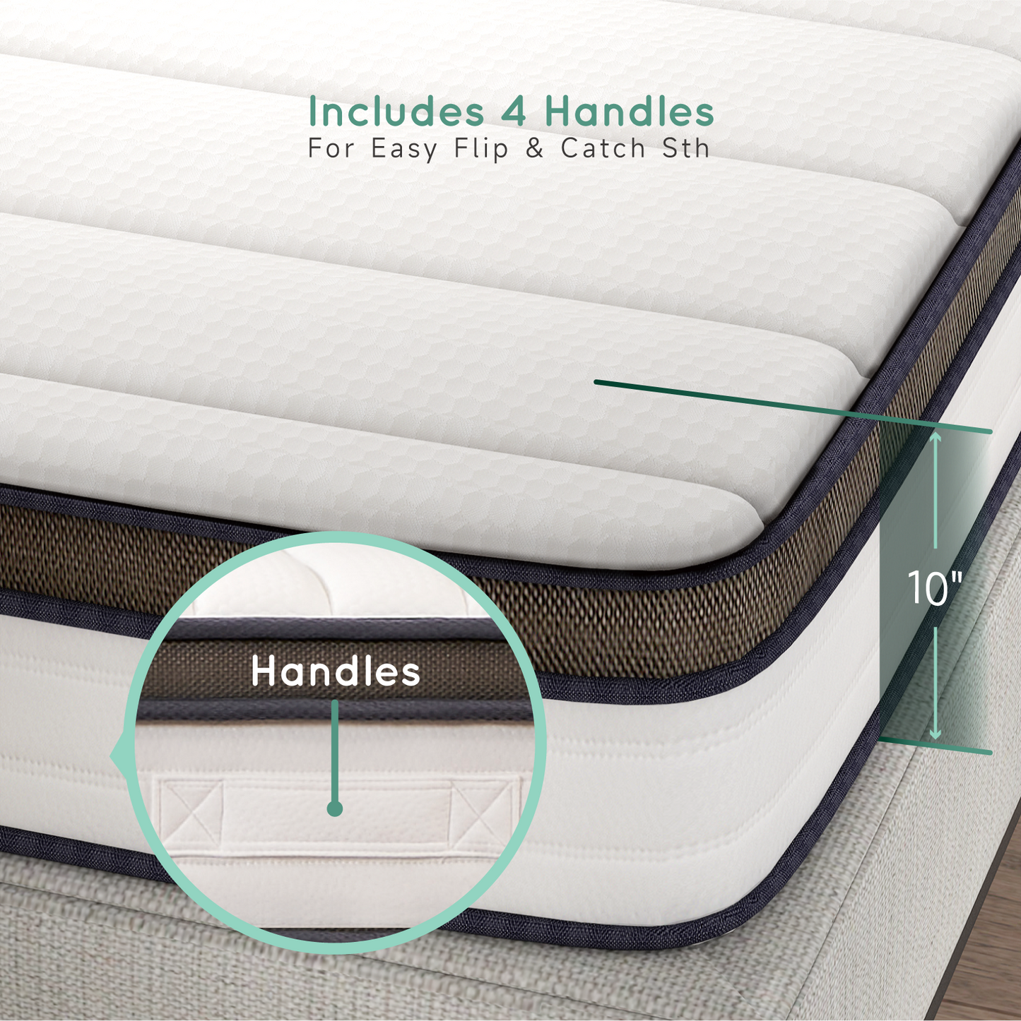 Z-HOM 10" Gel Memory Foam Mattress,Model M003