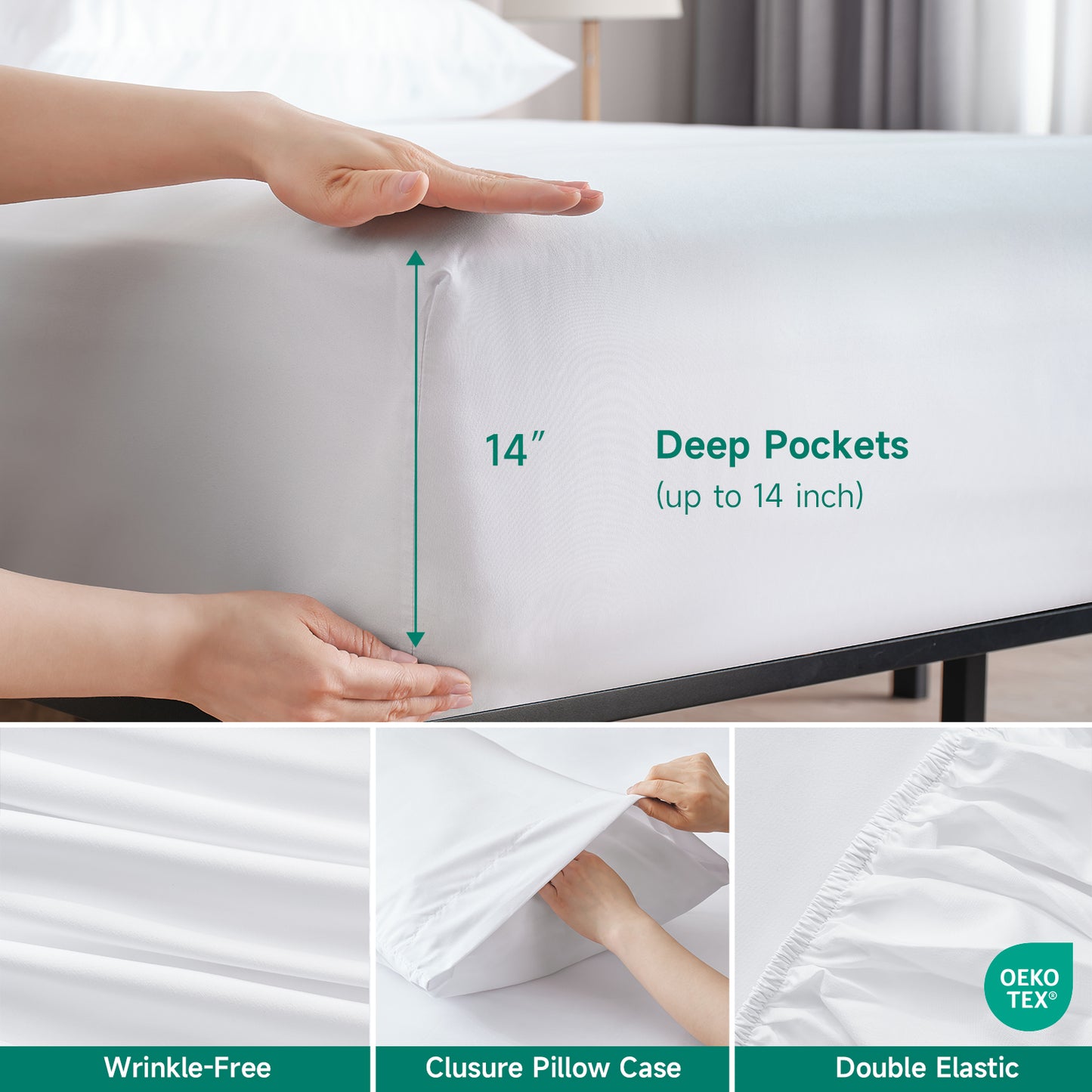 Z-hom 4 Piece cooling sheets White
