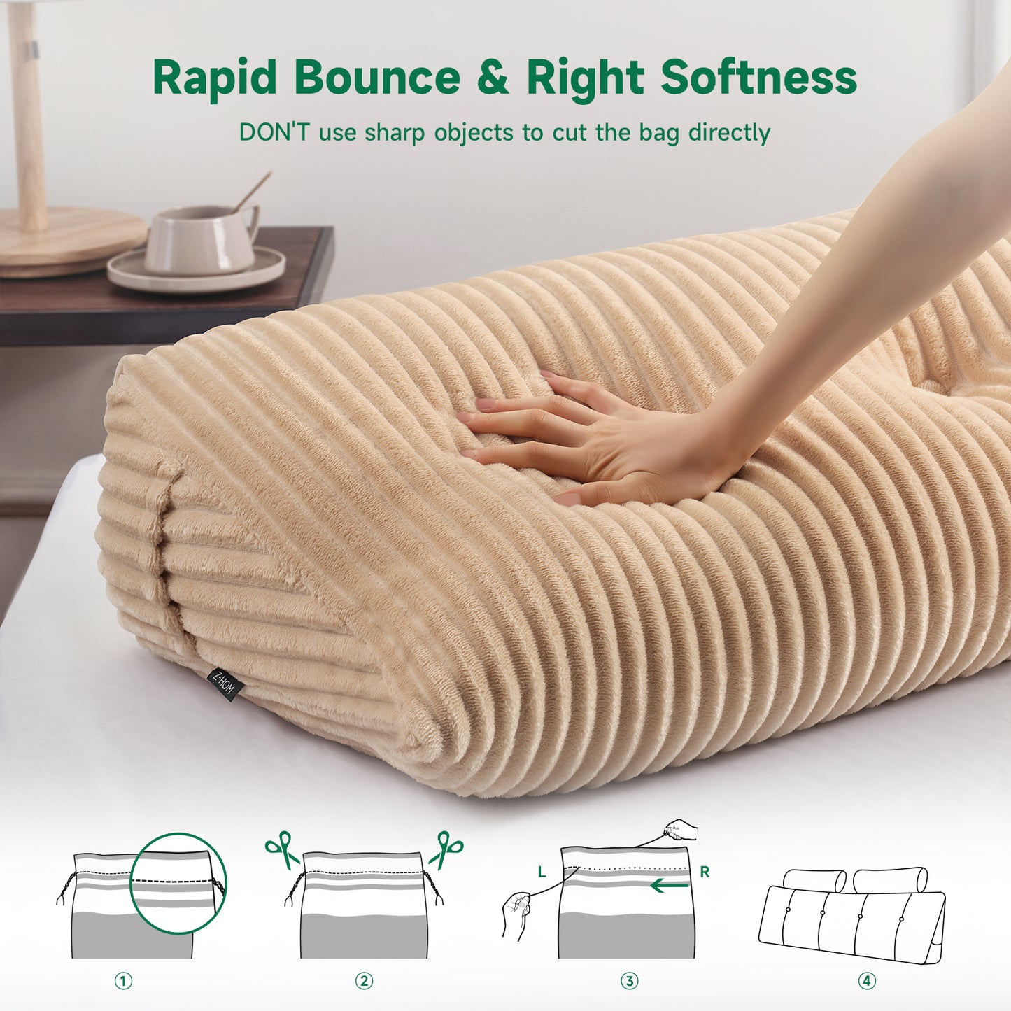 Triangular Headboard Pillow,Model P016