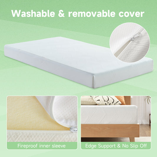Z-HOM 6 Inch Memory Foam Mattress in a Box,Cooling Sleep Pressure Relief,Medium Firm 078