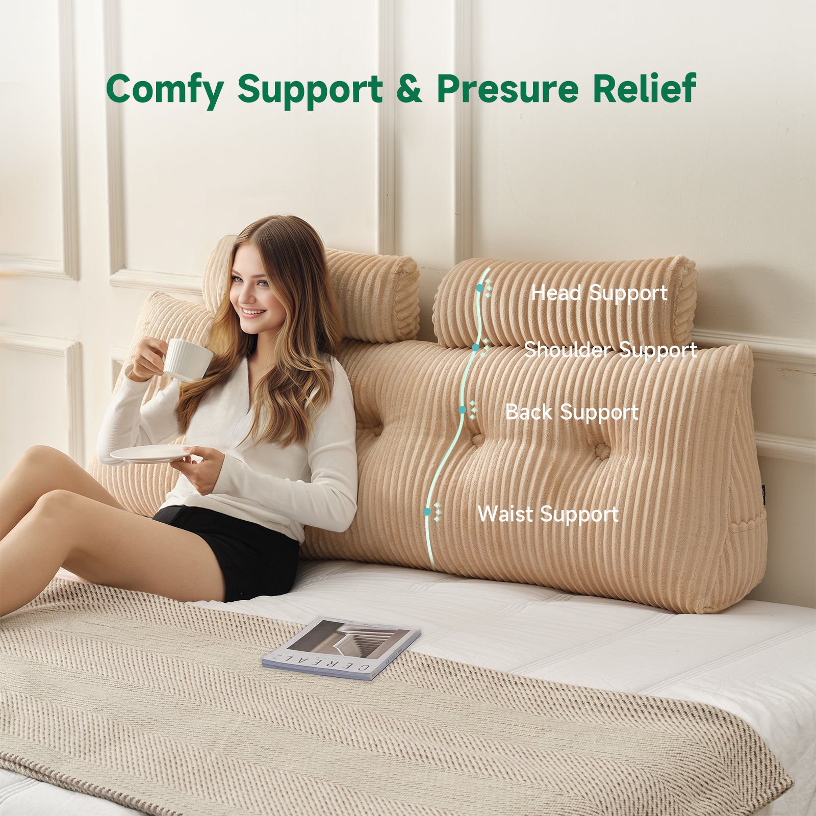 Triangular Headboard Pillow,Model P016