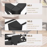 Z-HOM King Size Metal Platform Bed Frame with 14'' Large Under Bed Storage Space, Easy Assembly, Black