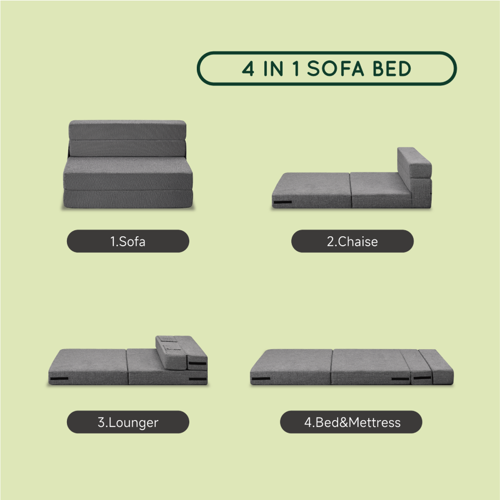 Z-hom Adjustable 6" Folding Sofa