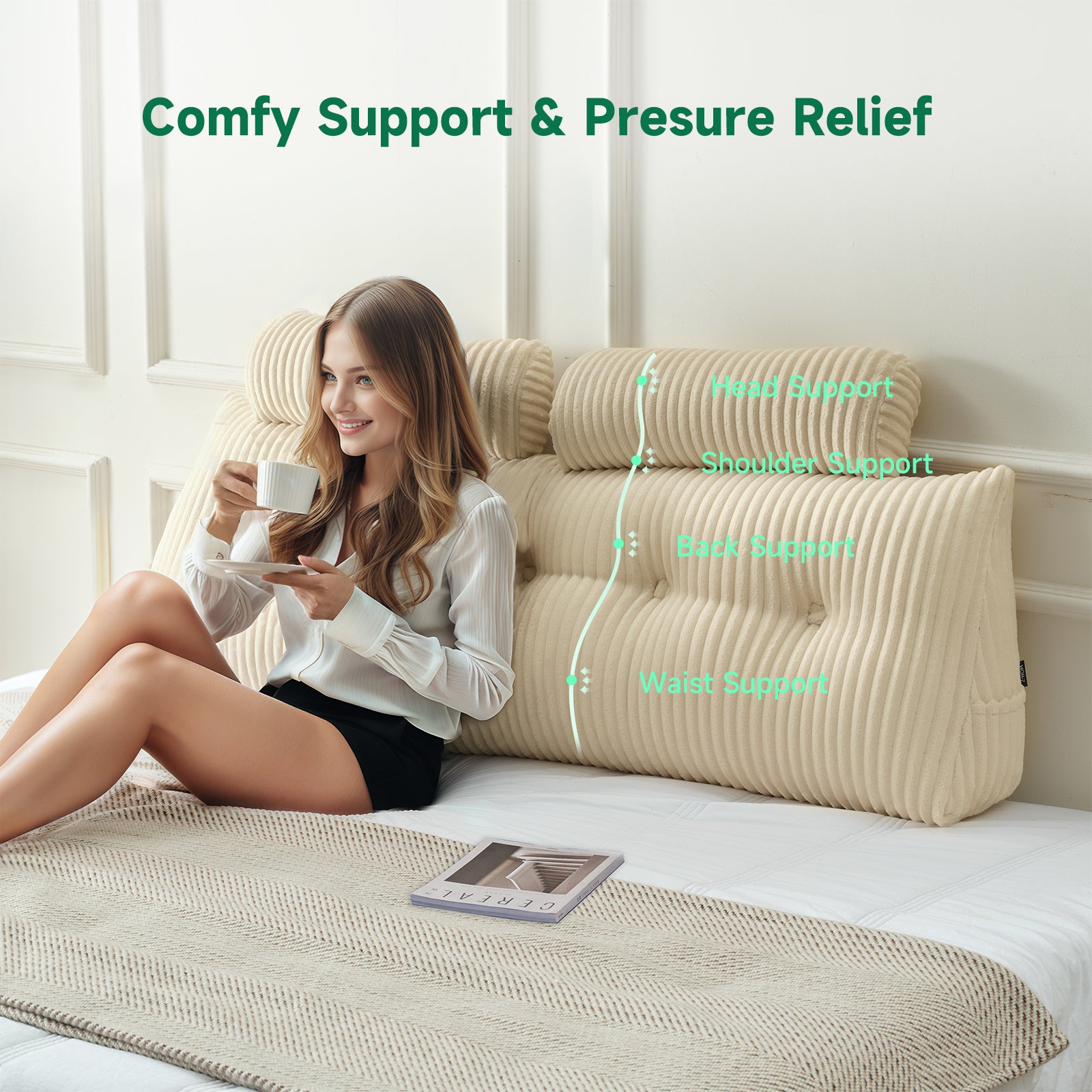 Triangular Headboard Pillow,Model P016